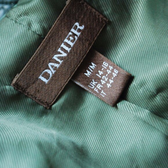 Forest Green Danier Leather Jacket - Picture 10 of 10